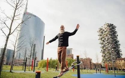 Milano, il funambolo Loreni camminerà nel vuoto tra i grattacieli