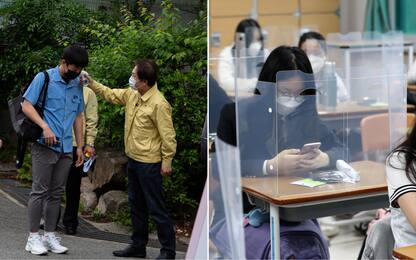 Coronavirus, il ritorno a scuola in Corea del Sud. FOTO