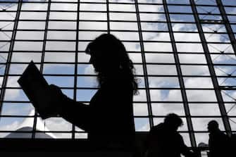 1142412211 Visitors view books on May 9, 2019 at the Turin International Book Fair in Turin. (Photo by Marco Bertorello / AFP) (Photo credit should read MARCO BERTORELLO/AFP via Getty Images)