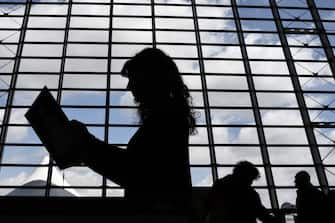 Visitors view books on May 9, 2019 at the Turin International Book Fair in Turin. (Photo by Marco Bertorello / AFP)        (Photo credit should read MARCO BERTORELLO/AFP via Getty Images)