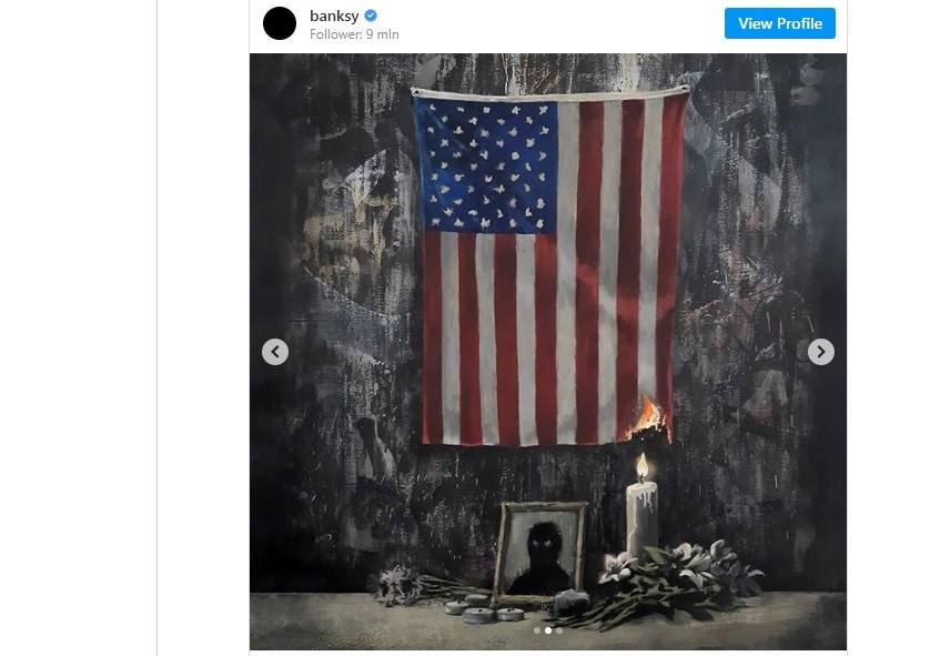 George Floyd Omaggio Di Banksy Il Problema E Il Sistema Dei Bianchi Sky Tg24