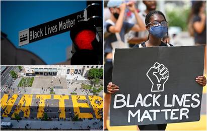 Morte Floyd, a Washington la grande scritta "Black Lives Matter": FOTO
