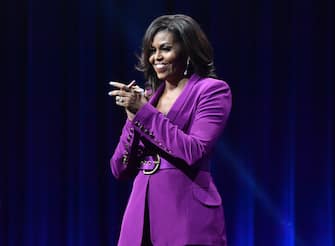 ATLANTA, GEORGIA - MAY 11:  Former First Lady Michelle Obama attends 'Becoming: An Intimate Conversation with Michelle Obama' at State Farm Arena on May 11, 2019 in Atlanta, Georgia. (Photo by Paras Griffin/Getty Images)