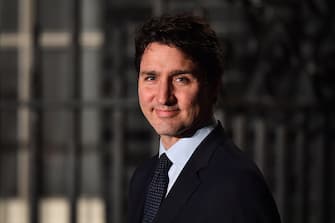 LONDON, ENGLAND - DECEMBER 03: Justin Trudeau, Prime Minister of Canada arrives at number 10 Downing Street for a reception on December 3, 2019 in London, England. France and the UK signed the Treaty of Dunkirk in 1947 in the aftermath of WW2 cementing a mutual alliance in the event of an attack by Germany or the Soviet Union. The Benelux countries joined the Treaty and in April 1949 expanded further to include North America and Canada followed by Portugal, Italy, Norway, Denmark and Iceland. This new military alliance became the North Atlantic Treaty Organisation (NATO). The organisation grew with Greece and Turkey becoming members and a re-armed West Germany was permitted in 1955. This encouraged the creation of the Soviet-led Warsaw Pact delineating the two sides of the Cold War. This year marks the 70th anniversary of NATO. (Photo by Leon Neal/Getty Images)