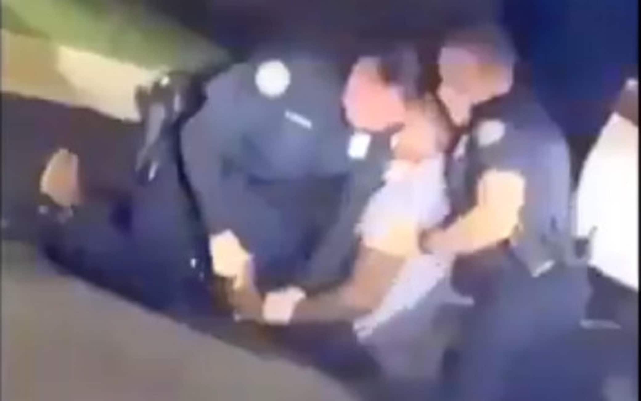 Un frame del video Polizia Atlanta