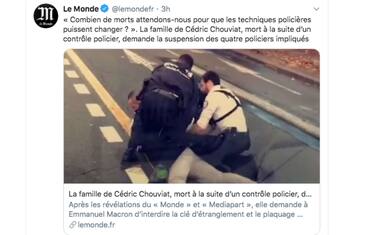 Cedric Chouviat, il rider francese morto durante un fermo di polizia