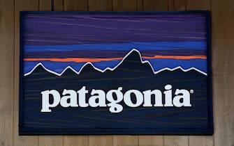 ASPEN, CO - JUNE 9, 2017:  A sign hangs over the entrance to the Patagonia outdoor clothing shop in Vail, Colorado. The retail chain is based in Ventura, California. (Photo by Robert Alexander/Getty Images)