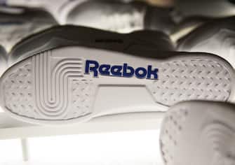 NEW YORK, NY - FEBRUARY 07:  A view of a Reebok shoe on display during Reebok's 'Breaking Classic' at Classic Car Club on February 7, 2018 in New York City.  (Photo by Noam Galai/Getty Images)