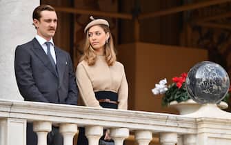 MONACO - NOVEMBER 19: Pierre Casiraghi and Beatrice Casiraghi attend the Monaco National Day Celebrations in the Monaco Palace Courtyard on November 19, 2017 in Monaco, Monaco.  (Photo by Pascal Le Segretain/Getty Images)