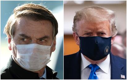 Coronavirus, Trump: "Indossate mascherina". Bolsonaro ancora positivo