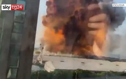 Libano, le immagini inedite dell'esplosione a Beirut. VIDEO ESCLUSIVO