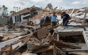 La devastazione dell'uragano Laura in Louisiana. FOTO