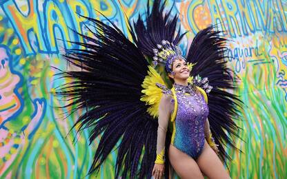 Carnevale di Notting Hill sospeso, Juliana Campos sfila da sola. FOTO