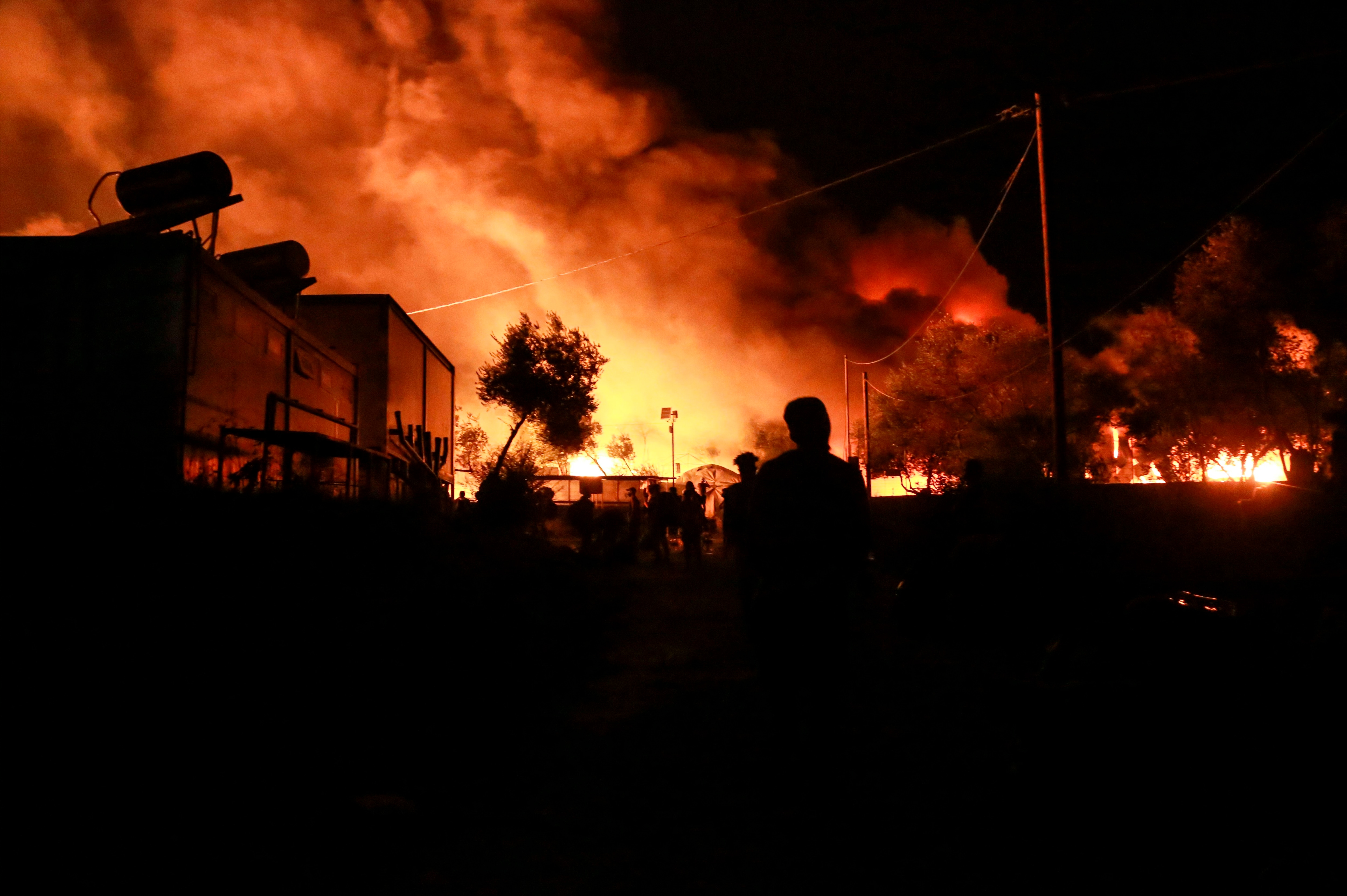 L'incendio a Lesbo L'incendio a Lesbo