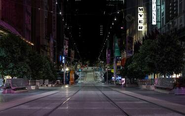Australia, le immagini di Melbourne deserta a causa del lockdown