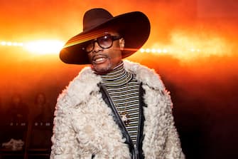 LONDON, ENGLAND - FEBRUARY 16: Billy Porter attends the Tommy Hilfiger fashion show during London Fashion Week February 2020 on February 16, 2020 in London, England. (Photo by Santiago Felipe/Getty Images)