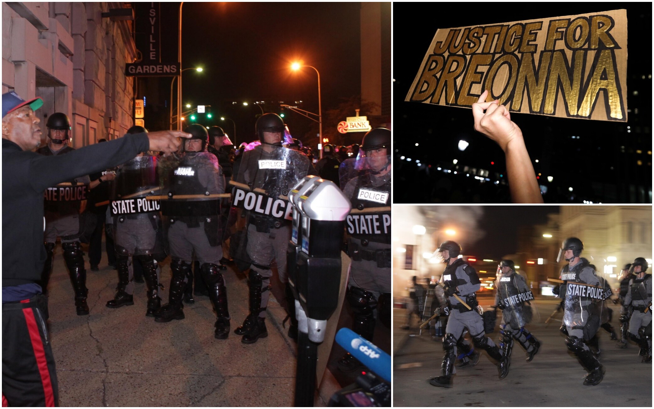 Gli scontri a Louisville tra polizia e manifestanti manifestazioni breonna taylor