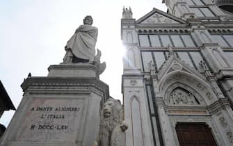 Un momento della celebrazione del 750.mo anniversario Dante Alighieri con lettura divina commedia, Firenze, 14 maggio 2015.
ANSA/MAURIZIO DEGL INNOCENTI
