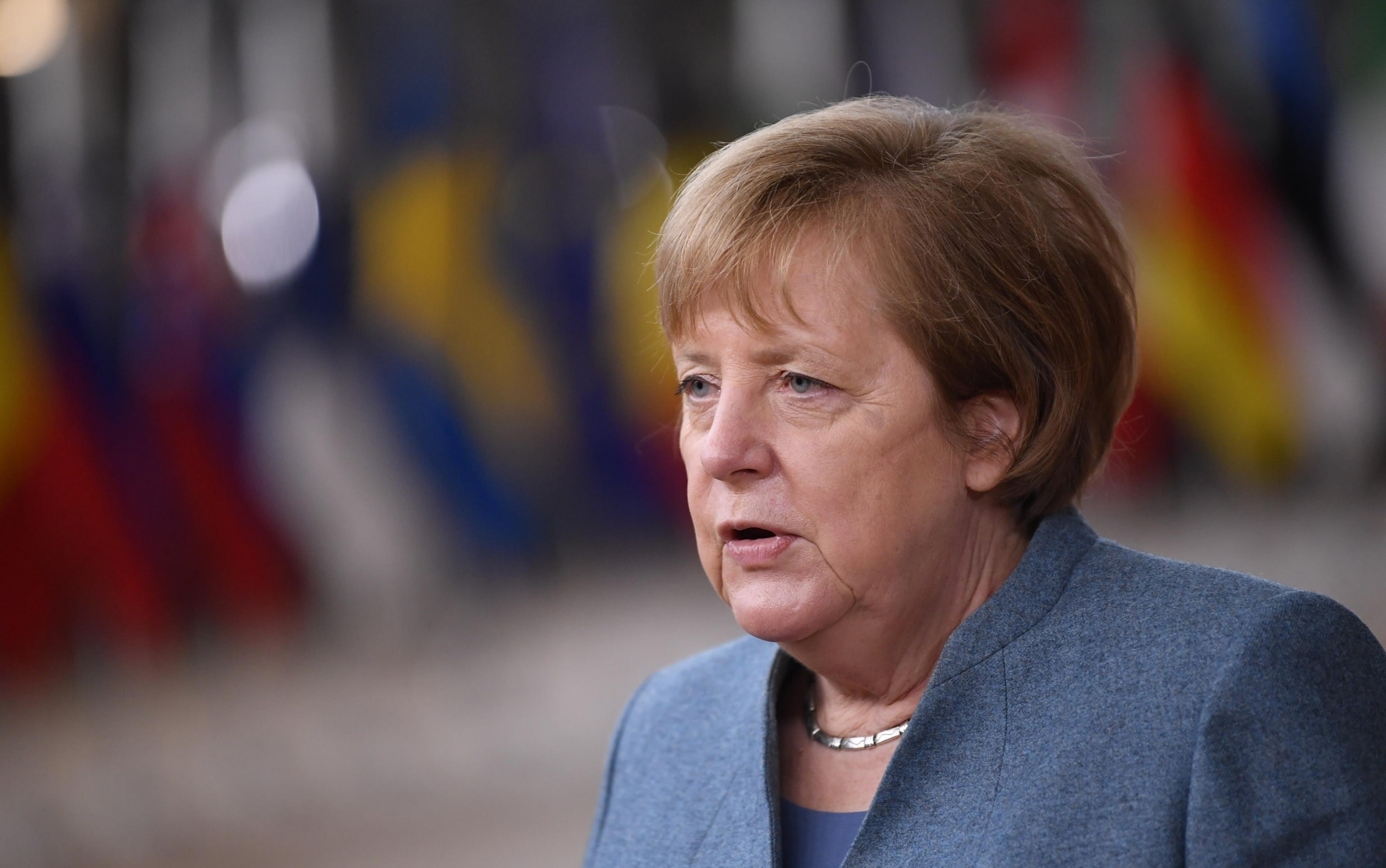 Angela Markel bei G20 Rom 2021: Porträt der Bundeskanzlerin