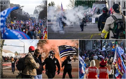 Usa, scontri in diverse città durante manifestazioni pro-Trump. FOTO