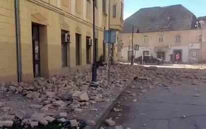 Terremoto in Croazia, il video della scossa e dei primi soccorsi
