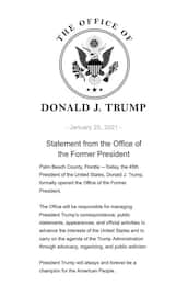 Usa, Donald Trump apre in Florida "l'ufficio dell'ex presidente"