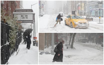 Usa, allerta neve sulla costa Est: bufera paralizza New York. FOTO