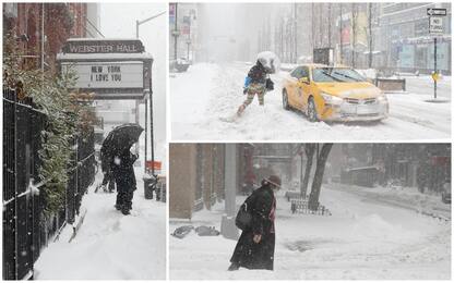 Usa, allerta neve sulla costa Est: bufera paralizza New York. FOTO
