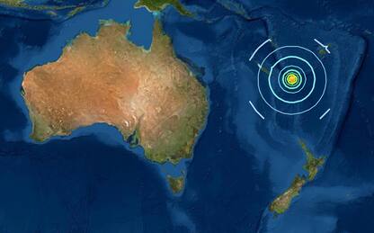 Sisma 7.5 in Nuova Caledonia nel Pacifico, allarme tsunami rientrato