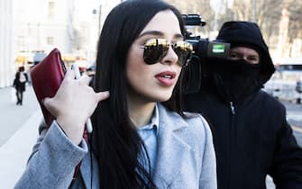 epa07331735 Emma Coronel Aispuro arrives for the continuation of the trial of her husband, Joaquin 'El Chapo' Guzman, at United States Federal Court in Brooklyn, New York, USA, 30 January 2019. Closing arguments are expected to begin in the case after Guzman's defense rested on Tuesday. Guzman is facing multiple charges of money laundering and for directing murders and kidnappings while he allegedly ran a drug cartel.  EPA/JUSTIN LANE