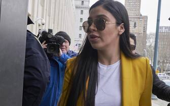 epa07362620 El Chapo's wife Emma Coronel Aispuro arrives for the continuation of the trial of her husband Joaquin 'El Chapo' Guzman at United States Federal Court in Brooklyn, New York, USA, 11 February 2019. The jury is deliberating in the case against Guzman who is facing multiple charges of money laundering, directing murders and kidnappings while he allegedly ran a drug cartel.  EPA/JOHN TAGGART