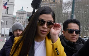 epa09030499 (FILE) - El Chapo's wife Emma Coronel Aispuro arrives for the continuation of the trial of her husband Joaquin 'El Chapo' Guzman at United States Federal Court in Brooklyn, New York, USA, 11 February 2019 (Reissued 22 February 2021). Emma Coronel Aispuro, wife of drug lord Joaquin 'El Chapo' Guzman, was arrested in relation to her alleged role in the trafficking and distribution of drugs in the US.  EPA/JOHN TAGGART *** Local Caption *** 54977518