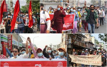 Birmania, proteste