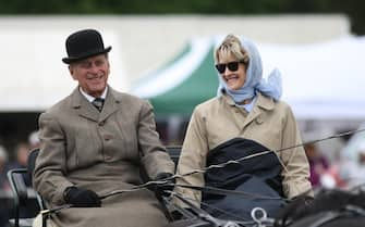 EMBARGOED TO 1700 THURSDAY APRIL 15 File photo dated 17/05/09 of the Duke of Edinburgh with Penelope Knatchbull, the then Lady Brabourne, now the Countess Mountbatten of Burma, who is one of the 30 guests who will be in attendance at the Duke of Edinburgh's funeral at Windsor Castle on Saturday. Issue date: Thursday April 15, 2021.