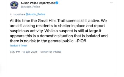 Usa, sparatoria ad Austin, in Texas: tre morti, killer in fuga