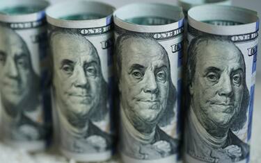 March 20, 2020, Washington, District of Columbia, USA: U.S. dollar banknotes. The Trump administration's plan to send Americans relief money as part of a massive stimulus package in response to COVID-19 could be 1,000 U.S. dollars per person, and 500 dollars per child, Treasury Secretary Steven Mnuchin said Thursday. (Credit Image: © Liu Jie/Xinhua via ZUMA Wire)