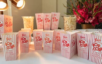 Popcorn is served to the students from Digital Pioneers Academy Tuesday, October 23, 2018, for the screening of the motion picture 'Wonder' hosted by First Lady Melania Trump in the White House Theater.  (Photo by Andrea Hanks/White House)  Please note: Fees charged by the agency are for the agency’s services only, and do not, nor are they intended to, convey to the user any ownership of Copyright or License in the material. The agency does not claim any ownership including but not limited to Copyright or License in the attached material. By publishing this material you expressly agree to indemnify and to hold the agency and its directors, shareholders and employees harmless from any loss, claims, damages, demands, expenses (including legal fees), or any causes of action or allegation against the agency arising out of or connected in any way with publication of the material.