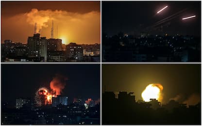 Israele colpisce torri civili di Gaza, Hamas lancia razzi su Tel Aviv