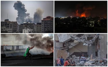 Alcune immagini degli scontri tra Gaza e Israele