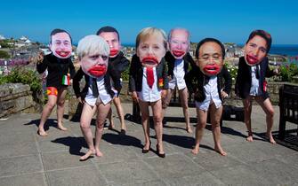 Protesta attivisti per l'ambiente G7 Cornovaglia