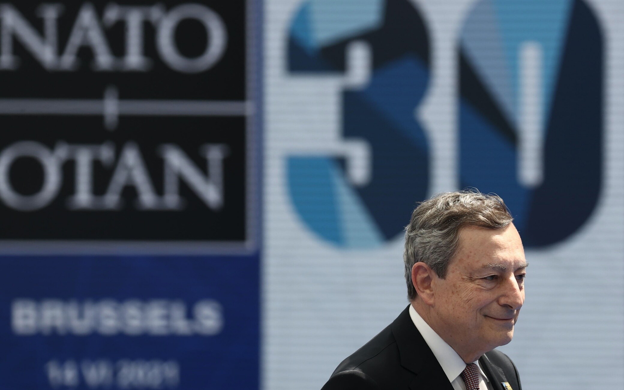 Il presidente del Consiglio Mario Draghi al vertice della Nato a Bruxelles Il presidente del Consiglio Mario Draghi al vertice della Nato a Bruxelles