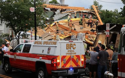 Washington, crolla edificio in costruzione: 5 feriti. LE FOTO