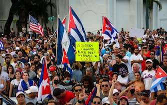 Le manifestazioni pro-Cuba a Miami