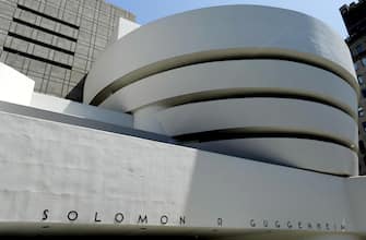 epa07701397 (FILE) - A view of the Solomon R. Guggenheim Museum designed by US architect Frank Lloyd Wright in New York, New York, USA, on 21 May 2009 (reissued 07 July 2019). The 20th century architecture of Frank Lloyd Wright was listed as World Heritage Site by UNESCO during the 43rd session of the World Heritage Committee in Baku, Azerbaijan, that runs from 30 June to 10 July 2019.  EPA/JUSTIN LANE