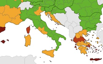 Sardegna, Sicilia, Lazio e Veneto sono arancioni