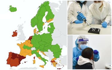 La mappa del contagio in Europa