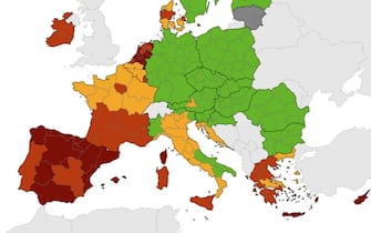 La mappa Ecdc sulle nuove zone in Europa