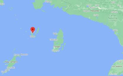 Terremoto, scossa di magnitudo 5.9 al largo di Papua