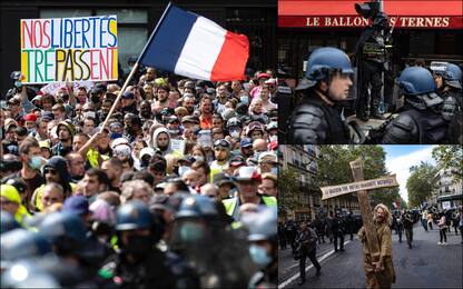 Francia, migliaia in piazza contro pass sanitario: scontri e tensioni