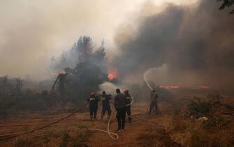 Incendi in Grecia, in Attica